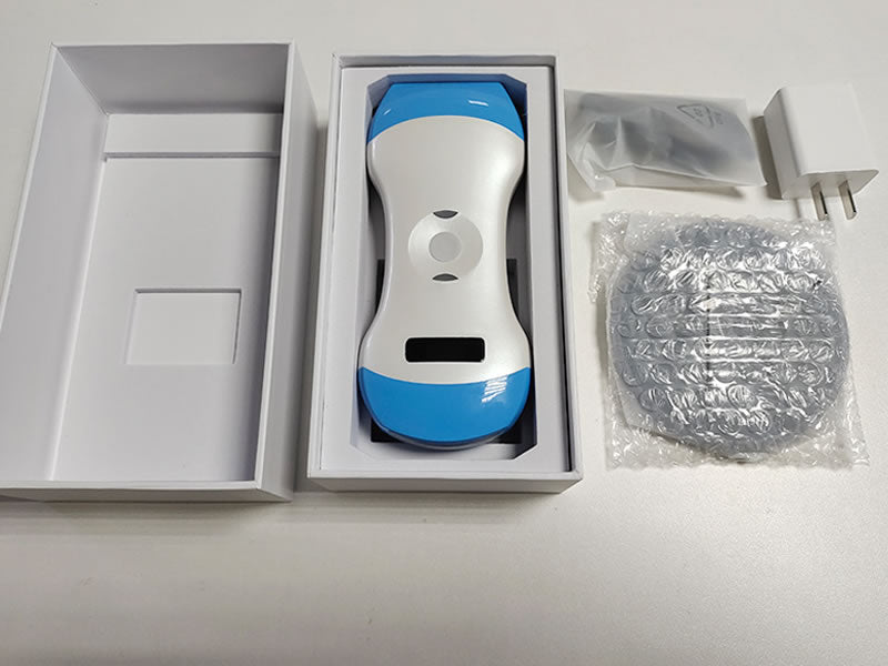Scanner de ultrassom portátil 3 em 1 sem fio com sonda, compatível com iOS, Android e Windows.