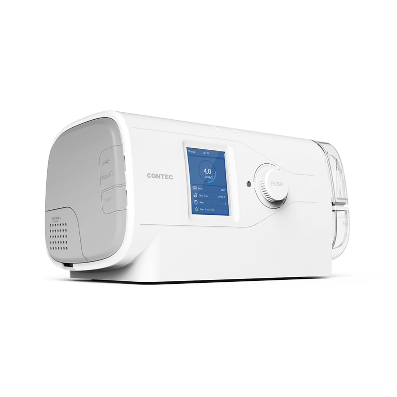 Dispositivo de pressão positiva nas vias aéreas com tela LCD colorida R100, modo CPAP, ventilador de pressão positiva para tratamento pulmonar. 