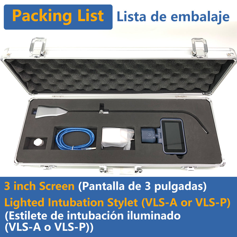 Cateter de videointubação CR-VLS, estilete de intubação flexível em liga de níquel-titânio, laringoscópio flexível portátil